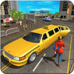 Ikon Limo Taxi Driver Simulator : City Car Driving Game